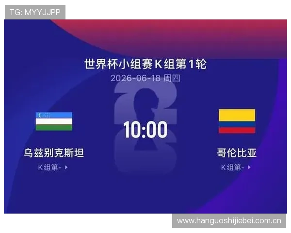 2026年世界杯乌兹别克斯坦VS哥伦比亚比赛前的比赛时间、地点及观赛指南详解 2026年世界杯乌兹别克斯坦VS哥伦比亚比赛前的比赛时间、地点及观赛指南详解